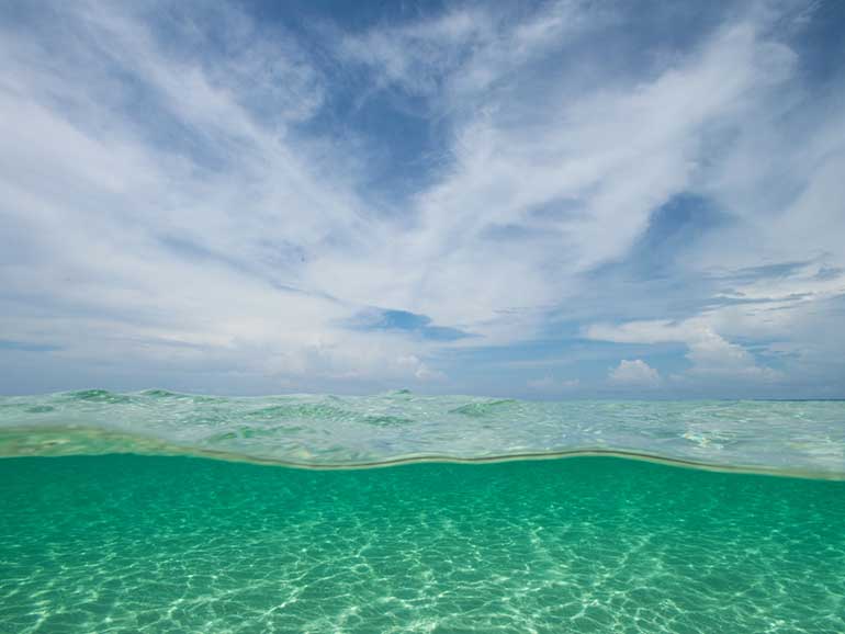 crystal clear water