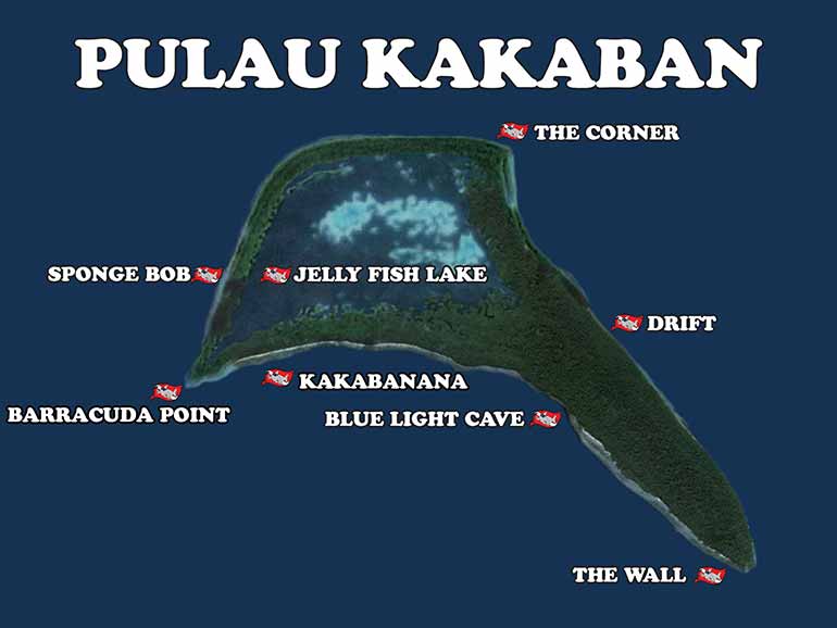 kakaban dive site map